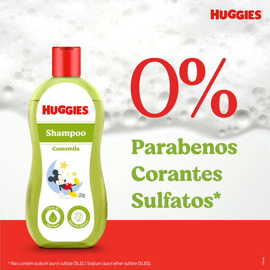 Shampoo Huggies Camomila Seguro para Recém-Nascidos 400 ml